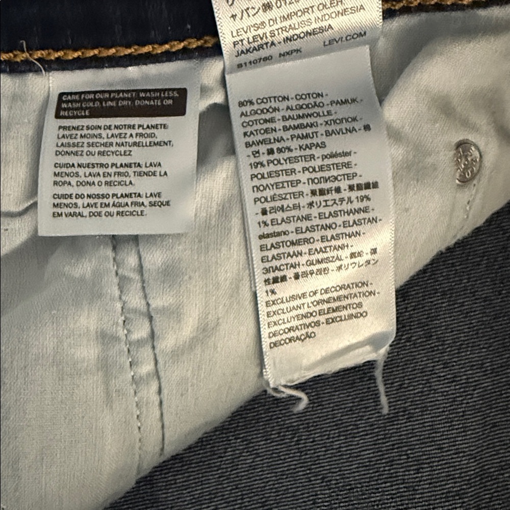 Women’s Levi Strauss 724 High Rise Straight Leg Jeans - Picture 8 of 9